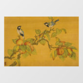Chinese Oosterse Vogels En Fruit Raamsticker (Vel)