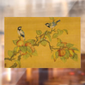 Chinese Oosterse Vogels En Fruit Raamsticker (Vel 2)