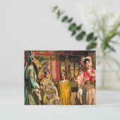 Chinese opera briefkaart (Staand voorkant)
