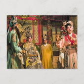 Chinese opera briefkaart (Voorkant)
