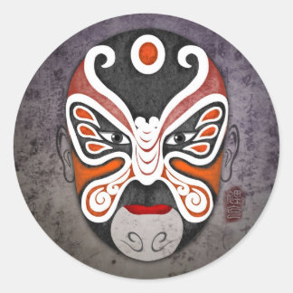 Chinese Opera Maskers - Li Ke Ronde Sticker