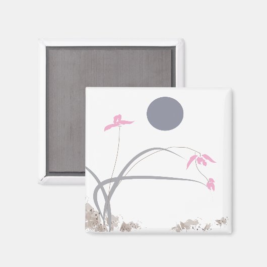 Chinese orchideeën magneet (Voorkant / Achterkant)