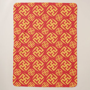 Chinese Oriental Sherpa Blanket Deken