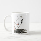 Chinese oude aquarellen koffiemok (Links)