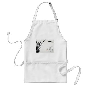 Chinese oude aquarellen standaard schort