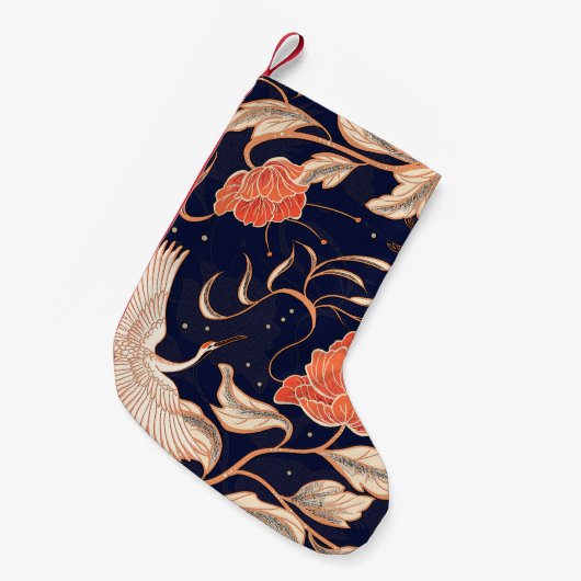 Chinese, oude, mooie bladen kleine kerstsok (Voorkant (Hangend))