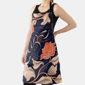 Chinese, oude, mooie bladen schort (Insitu)