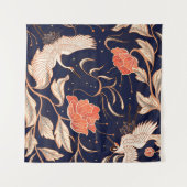 Chinese, oude, mooie bladen wandkleed (Voorkant (horizontaal))