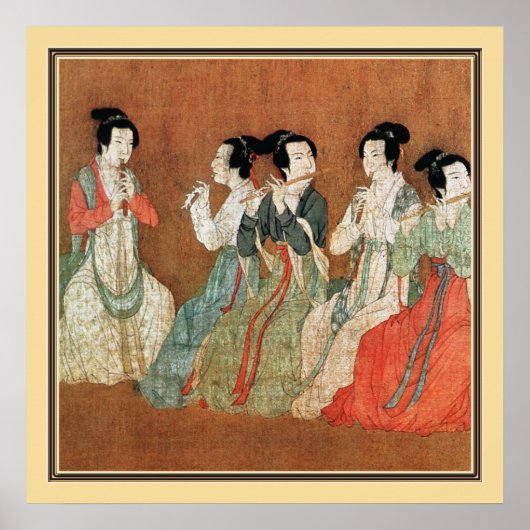 Chinese Oude Schilderkunst, dames Poster (Voorkant)