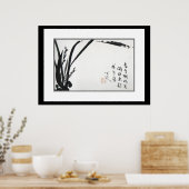 Chinese Oude Schilderkunst,orchideeën Poster (Keuken)
