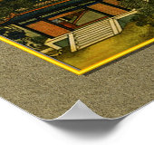 Chinese Ouderlijk schilderen, stad Poster (Hoek)