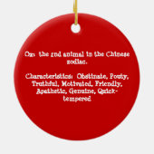 Chinese Ox Astrology Ornament (Achterkant)