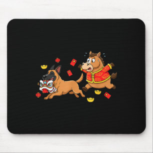 Chinese Paard Belgische Malinois Heren Dames Happy Muismat