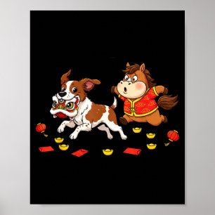 Chinese Paard Bretagne Grappige Kinderen Mannen Vr Poster