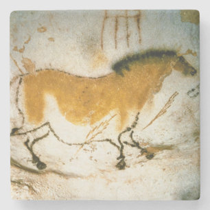 Chinese Paard,Lascaux Prehistorische Grotte Schild Stenen Onderzetter