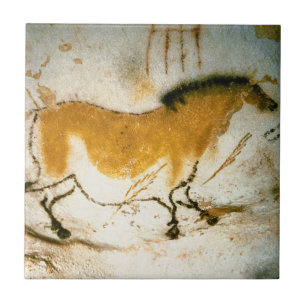 Chinese Paard,Lascaux Prehistorische Grotte Schild Tegeltje