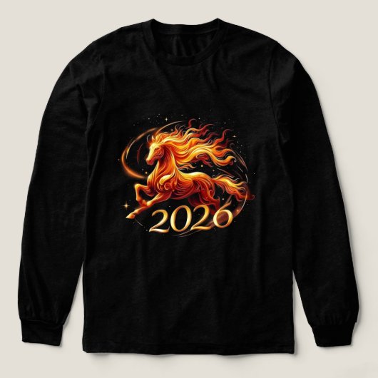 Chinese Paardenjaar 2026-vieringen Tri-Blend Shirt (Voorkant)