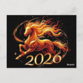 Chinese Paardjaar 2026-vieringen Briefkaart (Achterkant)