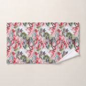 Chinese Pagoda Waterverf Patroon Bad Handdoek (Handdoek)