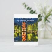 Chinese pagode en Natuur proverb Briefkaart (Staand voorkant)