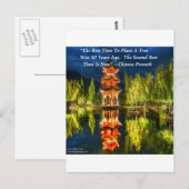 Chinese pagode en Natuur proverb Briefkaart (Voorkant / Achterkant)