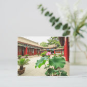 Chinese pagode interieur briefkaart (Staand voorkant)