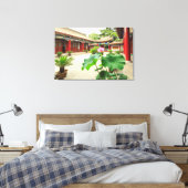Chinese pagode interieur canvas afdruk (Insitu (Slaapkamer))