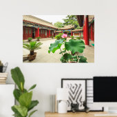 Chinese pagode interieur poster (Thuiskantoor)
