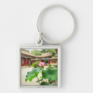 Chinese pagode interieur sleutelhanger