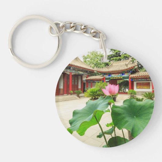 Chinese pagode interieur sleutelhanger (Voorkant)