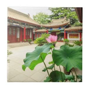 Chinese pagode interieur tegeltje