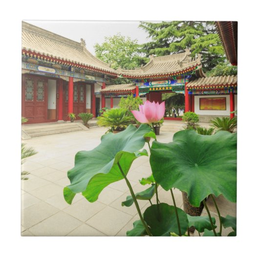 Chinese pagode interieur tegeltje (Voorkant)