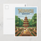 Chinese Pagode München Duitsland Briefkaart (Voorkant / Achterkant)