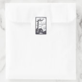 Chinese pagode ronde sticker (Tas)