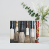 Chinese paint briefkaart (Staand voorkant)