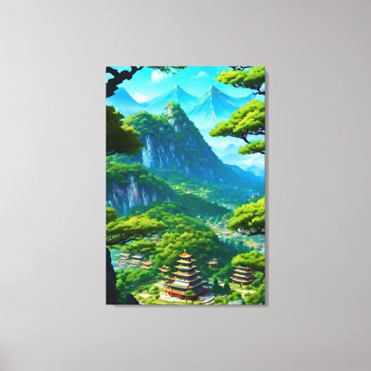 Chinese Palace Valley  Canvas Afdruk (Voorkant)