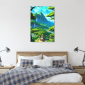 Chinese Palace Valley  Canvas Afdruk (Insitu (Slaapkamer))