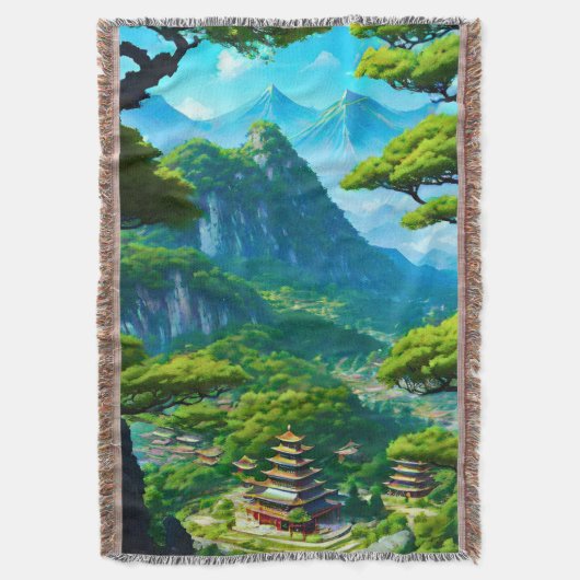Chinese Palace Valley Deken (Voorkant Verticaal)