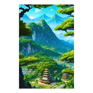 Chinese paleisvallei foto afdruk