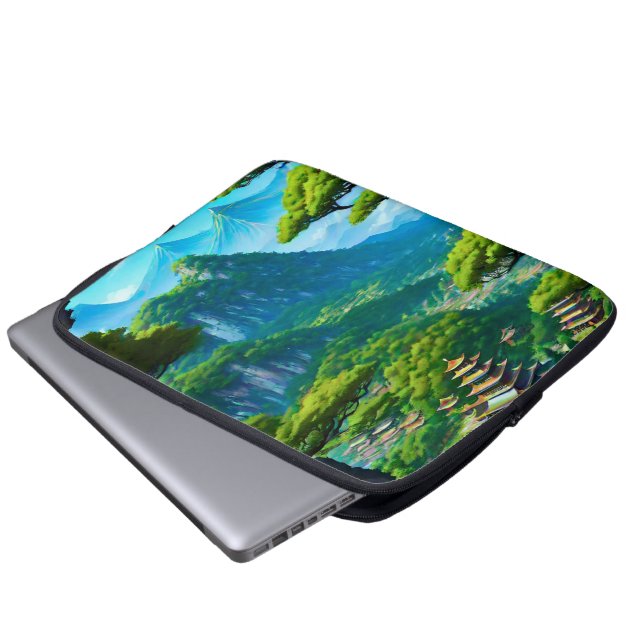 Chinese paleisvallei laptop sleeve (Voorkant onderkant)