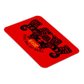 Chinese Papercut Earth Dog Year 2018 Photo Magnet Magneet (Rechterzijde)