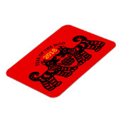 Chinese Papercut Earth Dog Year 2018 Photo Magnet Magneet (Linkerzijde)
