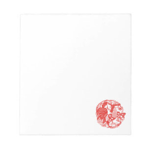 Chinese Papercut Rooster 2017-laptop Notitieblok