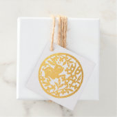 Chinese papieren konijn Nieuw jaar gunstlabel Bedankjes Labels (Met doos)