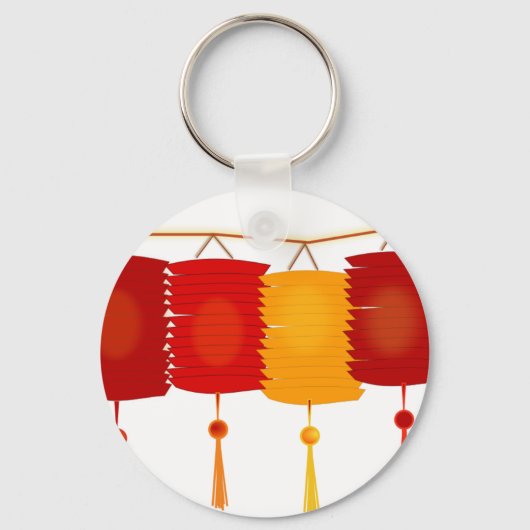 Chinese papierlantaarns sleutelhanger (Voorkant)
