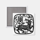 Chinese papiersnijder magneet (Voorkant / Achterkant)