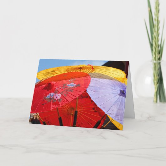 Chinese paraplu's kaart (Voorkant)