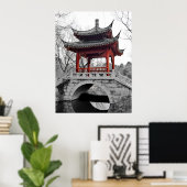 Chinese Paviljoen Poster (Thuiskantoor)