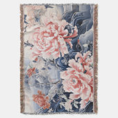 Chinese Peony Deken (Voorkant Verticaal)