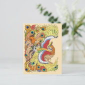 Chinese phoenix feng huang briefkaart (Staand voorkant)